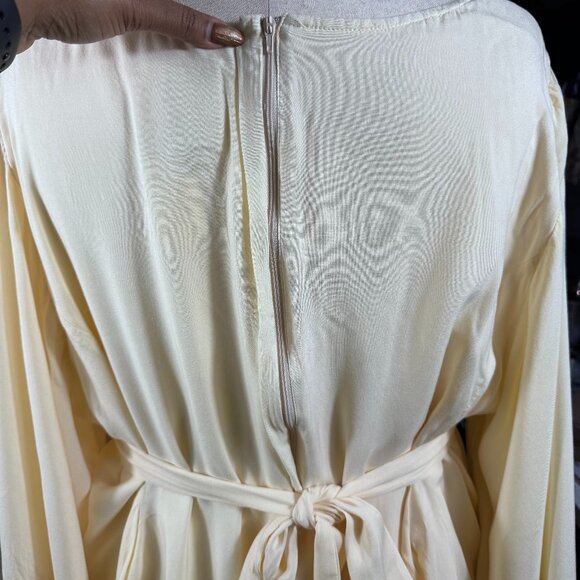 ModCloth Buttercup Belle Lace Sleeve Fairy Whimsy Romantic Cream Boho Dress 4X - Picture 6 of 16